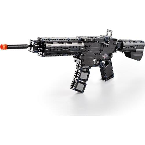 Military Weapons series M4A1 Assault Rifle Model Bricks Building Blocks Toys for Children Gifts Kids Boys 621Pcs
