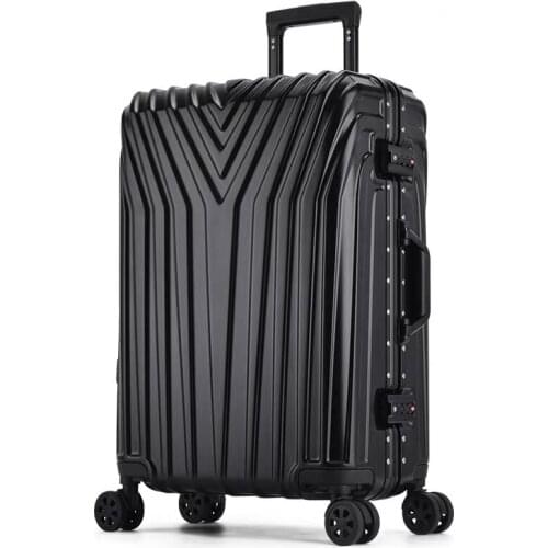 20''22''24''26''29'' Aluminum Frame Rolling hardside Luggage Trolley Suitcases on wheels maleta valise cabine koffer trolley box