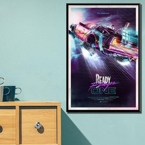 Ready Player One Hot Movie Back To The Future Spielberg Classic Canvas Painting Posters And Prints Wall Art Pictures Home Decor