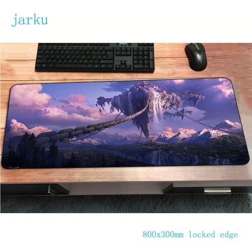Fantasy landscape 800x300x2mm Speed Colourful Lock Edge Mouse Pad Mat Washable Gaming Personality Mousepad For LOL CSGO Gamer