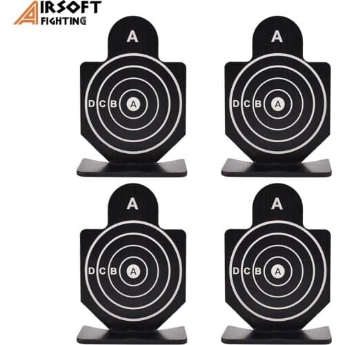 4pcs Airsoft Shooting Target Sets Metal Tactical Hunting Rifle Pistol BB Shooting Practice Targets Outdoor Practicing Training