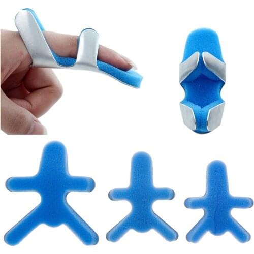 1PC Helpful Frog Shape Finger Protector Useful Durable Aluminium Foam Splint Fracture Protection for Right Left Fingers S M L