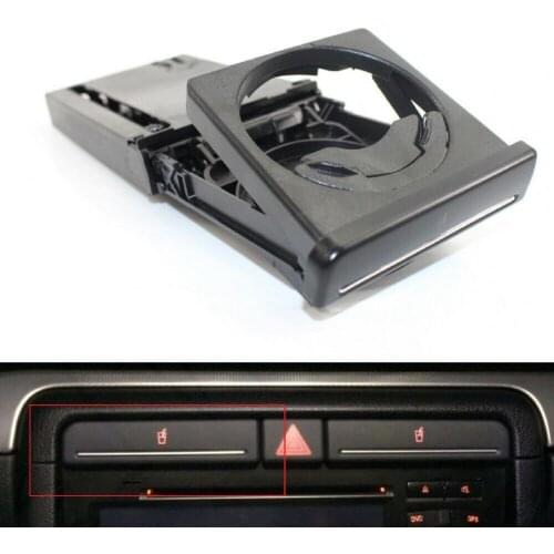 Stretchable Auto Cup Holder Electrosilvering Trim Cup Stand 8E2862534L for Audi A4/B6/B7 02-08 Right Hand Drive 17.5cmx9.7cmx2cm