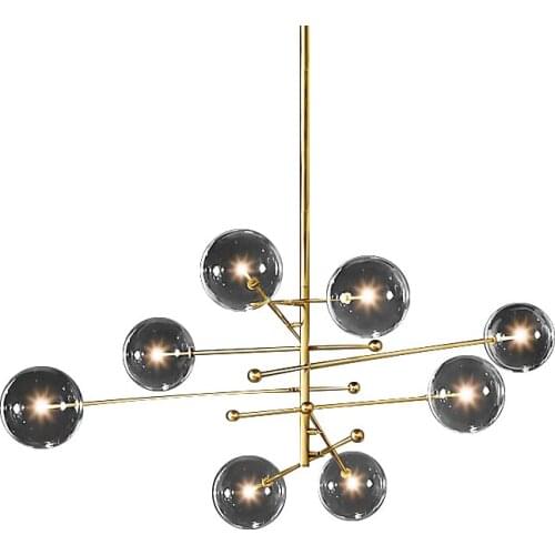 Nordic postmodern creative glass ball chandelier art bedroom living room dining room study designer chandelier