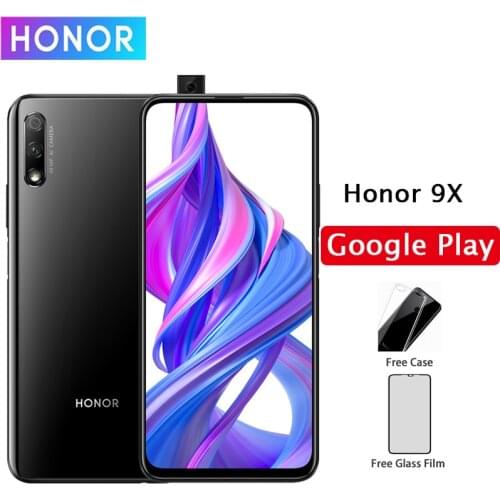 Honor 9X Cell Phone Android 9.0 6.59" 2340X1080 4GB RAM 64GB ROM Elevating Camera 48.0MP