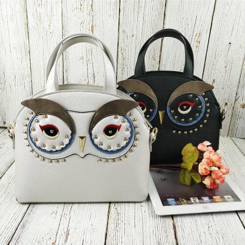 2019 Women Owl Style Bags ART Shoulder Bag for Girl Retro Handmade Bolsa Feminina Messenger Bags Ladies Stylish Crossbody bags