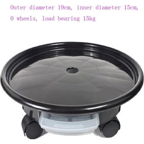 Thick plastic flower pot base universal wheel tray Creative new removable flower pot tray