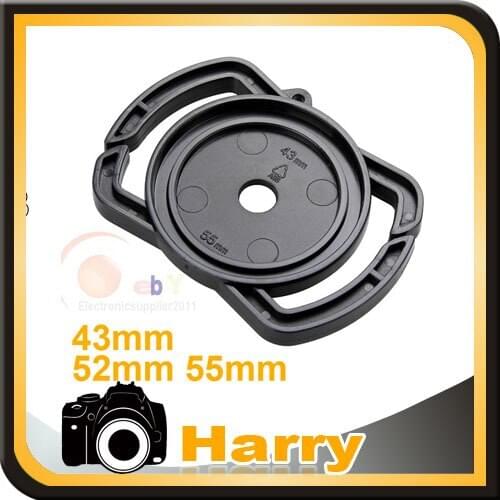 100% NEW Universal Lens Cap Anti-losing Camera Buckle Lens Cap Holders 43mm, 52mm, 55mm High Quality