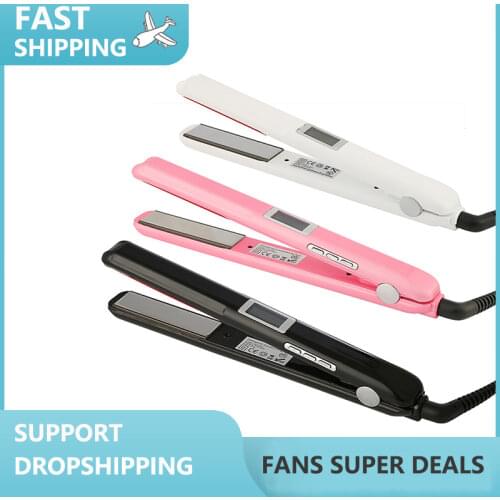 Professional Infrared Hair Care Flat Iron for Hair Treatment Repair Damaged Hair Straightener LCD Display 360° Swivel Cord