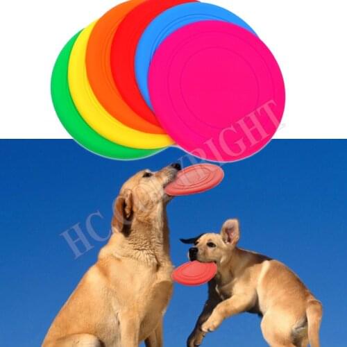 Funny Silicone Flying Saucer Dog Cat Toy Dog Game Flying Discs Resistant Chew Puppy Training Interactive Pet Supplies
