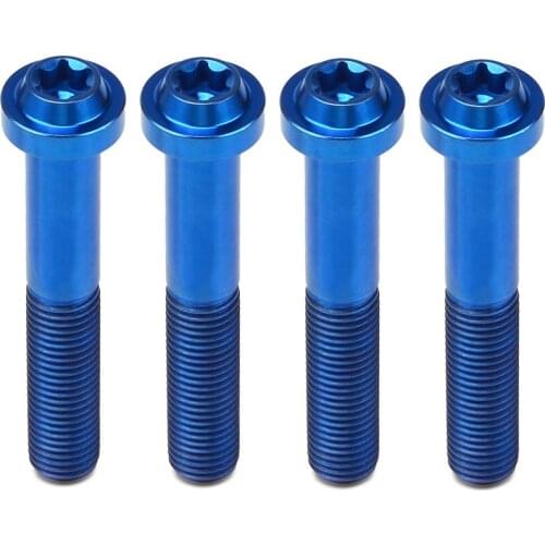 M10X1.25X60 Titanium Ti Alloy GR5 Caliper Bolt Screw Nuts For Yamaha YZF R1 R1M R1S R6 R6S 600 1000