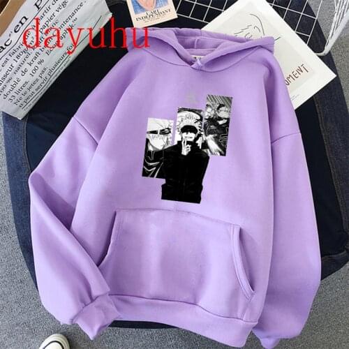 Japanese Anime Hoodies Jujutsu Kaisen Graphic Men Harajuku Yuji Itadori Sweatshirts Hoodie Gojo Satoru Cartoon Streetwear Male