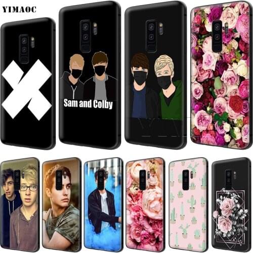 YIMAOC Sam and Colby Case for Samsung Galaxy A7 A8 A9 A10 A20 A30 A40 A50 A70 M10 M20 M30 S10e J6 Plus