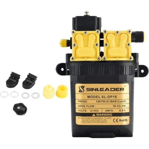 12V DC Agricultural Electric Water Pump Dual power pump Micro High Pressure Diaphragm Water Sprayer Car Wash