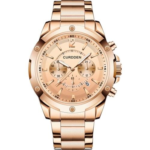 2021 New Brand Watches Men Fashion Alloy Band Date Big Round Dial Quartz Vintage Watch Erkek Saat Reloj Hombre Acero Inoxidable