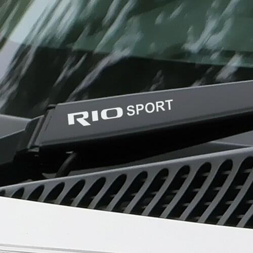 4PCS Sport Car Stickers For Kia Rio 3 4 K2 K3 X-Line Car Graphic Vinyl PVC Waterproof Window Wiper Trim Decals Auto Accessories