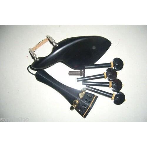 5sets violin fittings 4/4 Ebony wood #6460
