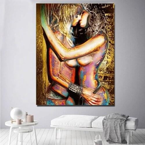 DIY 5D Diamond Painting kissing woman Homosexual Diamond embroidery 3D Cross Stitch Full Round Square Diamond mosaic hobby P1191