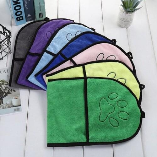 Dogs Cats Towels Super Absorbent Dog Bathrobe Microfiber Bath Towels Quick-Drying Cat Bath Towel For Pets Towel Dog Towels