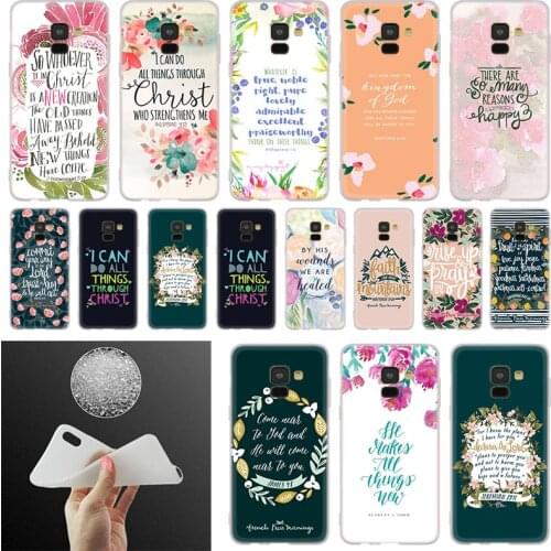 Bible verse Philippians Jesus Christ Christian For Samsung Galaxy A10 A20 A30 A40 A50 A60 A70 A6 A8 Plus A7 A9 2018 A3 A5 2017
