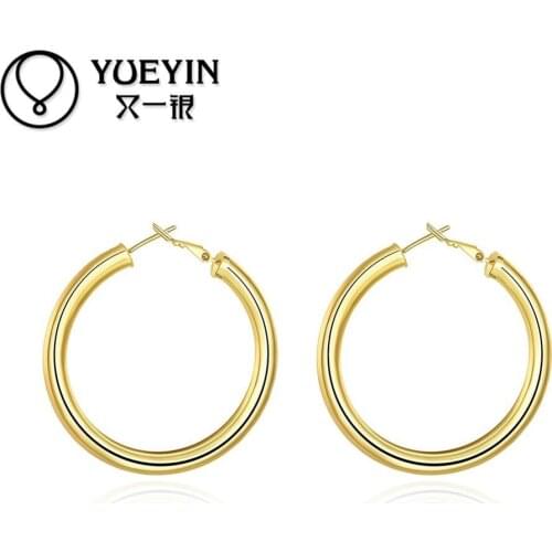 E064 Wholesale Nickle Free Antiallergic Gold color Earrings For Women New Fashion Jewelry zircon earrings brincos