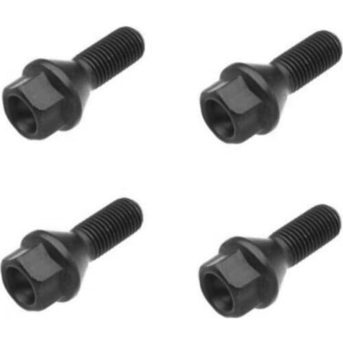 4Pcs Black Wheel Bolt Lug Nut for BMW E30 E36 E46 E60 E90 36136781150