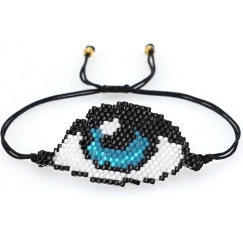 Go2boho Bracelet Women Turkish Evil eye Bracelets MIYUKI Tassel Pulseras Mujer 2020 Handmade Loom Woven Summer Beach Jewelry