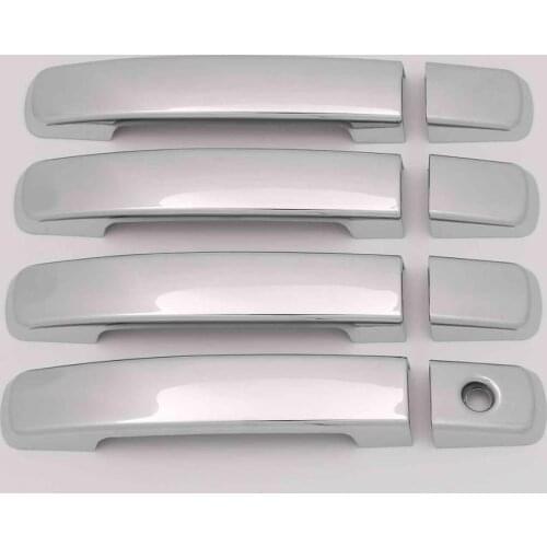 For Nissan Qashqai Dualis 2007 2008 2009 2010 2011 2012 2013 J10 ABS Chrome Side Door Handle Cover Trims Auto Accessories 8pcs