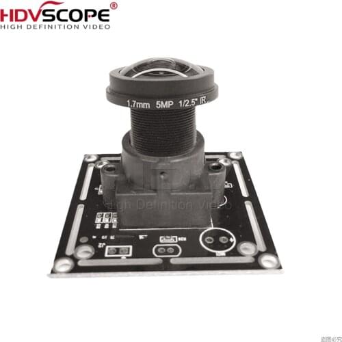 OEM 1.7mm Fisheye Wide Angle Lens CMOS 720p micro mini usb camera module 130 degree Viewing Laser Marking Machines biometric