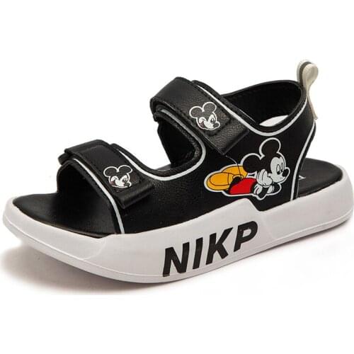 Big Kids Fashion Summer Sandals Disney World Mickymouse Cute Boys Girls Shoes High Quality Breathable Children Sandals Sneakers
