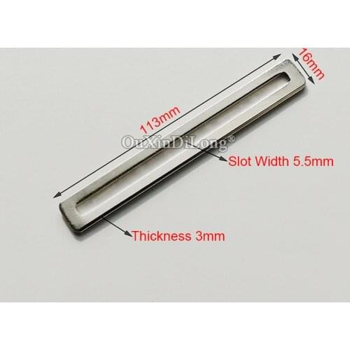 DHL 100PCS 3x16x113mm Straight Flat Furniture Corner Braces Metal Connecting Fittings Board Shelf Support Brackets Nickel Plated