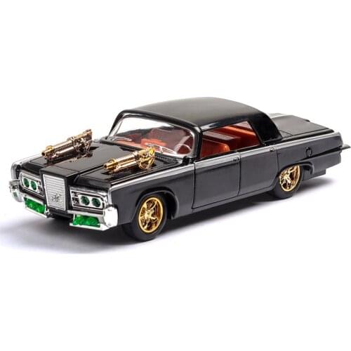 Green Hornet Man Pull Back Alloy Car Imitates True Car Model Acoustooptic Echo 1:43 Dodge Muscle Car Boys Toys Birthday Gift