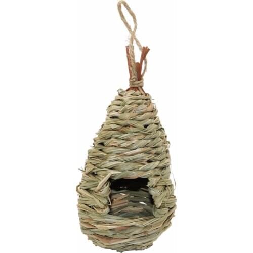 Natural Grass bird bed Woven Hanging Bird Cages Birdhouse Nest Bird Breeding Nest decorative cages