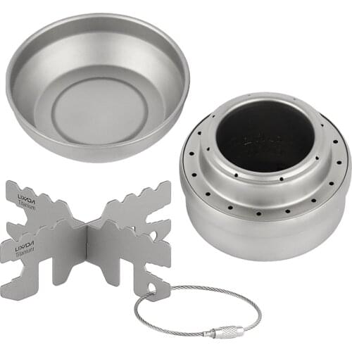 2020 New Portable Hiking Cooking Picnic Alcohol Stove Burner Outdoor Camping Mini Titanium Alcohol Stove Camping Stove with Lid