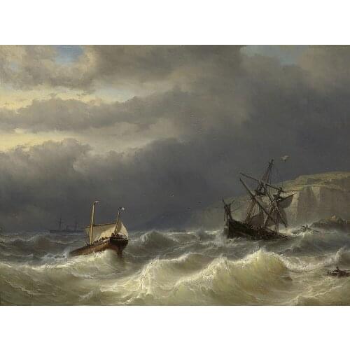 Landscape Modern Wall Art Picture Oil Painting Storm Painting on Canvas for Home Decor Hand Painted No Framed High Quality