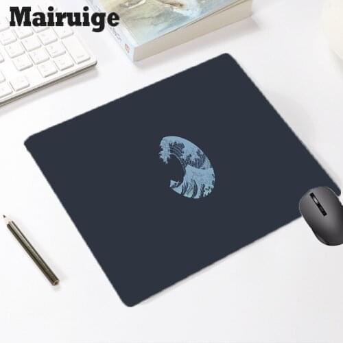 Mairuige Simple Logo Pattern Rubber Mousepad Laptop Play Mat Keyboard Pad for Home Office Gaming Mouse Pad Small Size Desk Mat