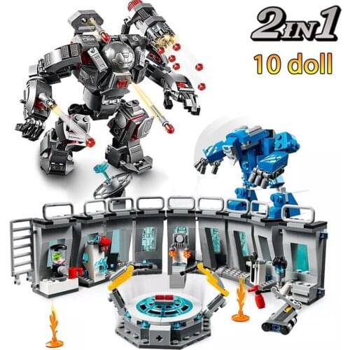 Laboratory Series Steel Mecha Building Block Toys Compatible With DIY Educating Children Christmas Gifts Hero Robot