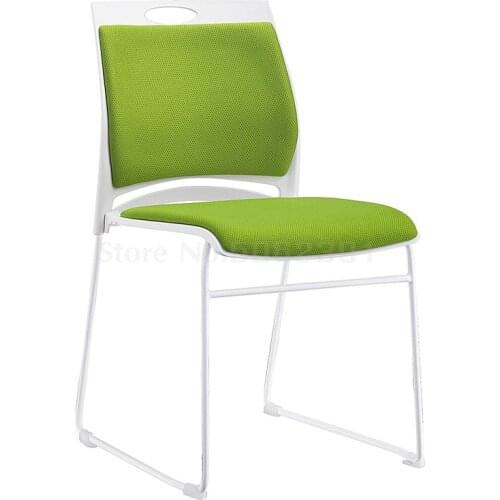 Conference room chair simple office chair without armrest meeting chair bow training chair