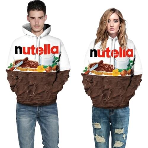 Men Women Food 3D Hoodie Nutella Ramen Noodle Soup Chicken Beef Flavor Funny Print Clothes Hooded Sweatshirt Party Gift Pullover