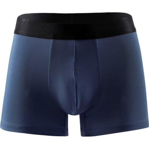 Large Size Mens Underwear Boxers Fashion Solid Men Underpants Boxer Shorts Male Panties U Penis Pouch Homme Plus Size Panties