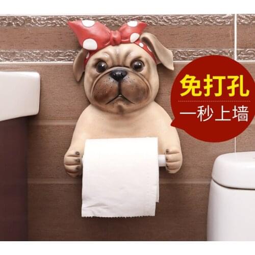Creative Animal Wall Decoration Tissue Box Home Decoration Bathroom Wall-mounted Toilet Paper Holder Kitchen Paper Towel Holder