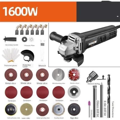 Angle grinder polishing machine high-power polishing machine household small multi-function grinding and cutting machine hand gr