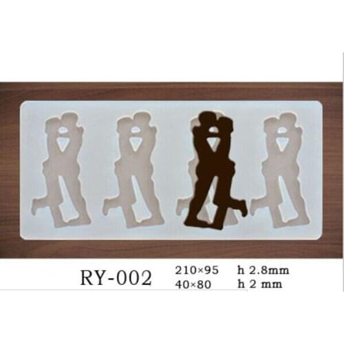 Baking decoration lover Chocolate decoration plugin mold stencil mold