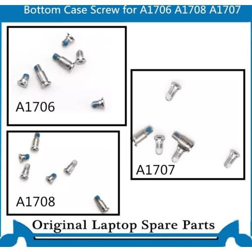 5 Sets Replacement New bottom Case Screw for Macbook Pro Retina A1707 A1708 A1706 D case Screw Sliver Space Gray 2017-2018