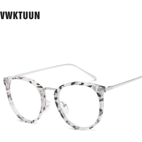 VWKTUUN Newest Goggles Cat Eye Eyeglasses Frame Vintage Glasses Women Men Glasses Frame Optical Frame Glasses Oculos Femininos