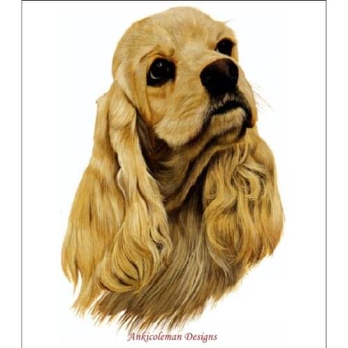 Needlework for Embroidery DIY DMC Quality Unprinted - Counted Cross Stitch Kits 14 ct Oil painting - American Cocker Spaniel