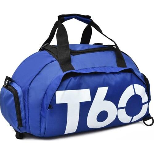 Women Sports Bag Gym Men Fitness Waterproof Outdoor Separate Space For Shoes Pouch Rucksack Hide Backpack T60