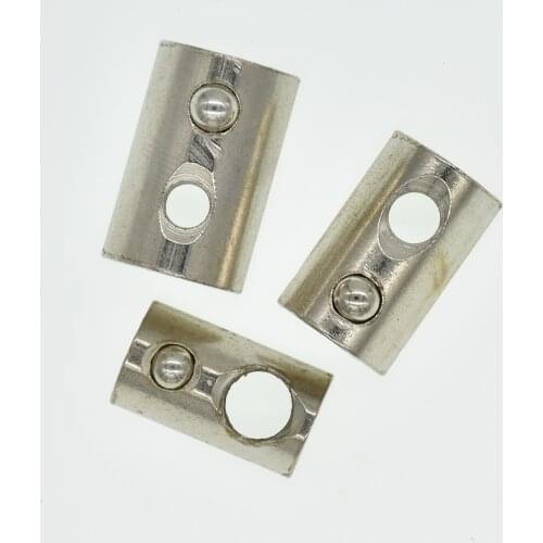 100/50/20pcs Half Round Elasticity Roll-in T Spring Nuts M3 M4 M5 M6 M8 For 2020 3030 4040 454 Aluminum Profiles Groove