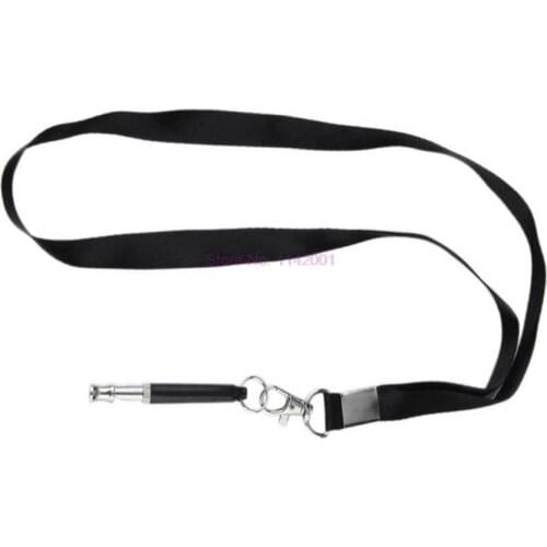 100 pcs Dog Whistle Stop Barking Silent Ultrasonic Sound Repeller Train With Strap