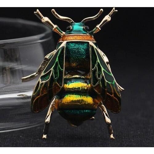 12pcs/lot Wholesale Bee Brooch For Men Jewelry Yellow Enamel Corsage Suit Scarf Dress Decoration women Small Brooch Pins Broch